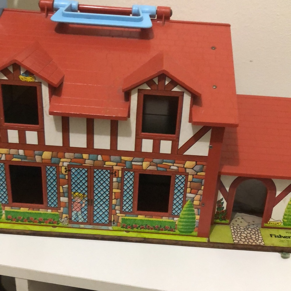 Vintage 1970’s Tudor style play house Fisherprice